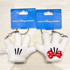ディズニー ペアキーホルダー ミッキー ミニー キーチェーン カチューシャ 手袋