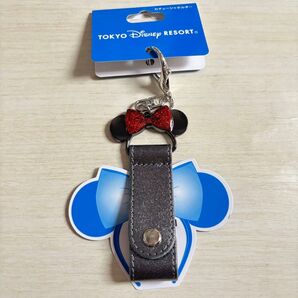 ディズニー カチューシャホルダー 新品 ミニー キーホルダー