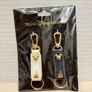 ディズニー ミッキー ペアキーチェーン キーホルダー 新品