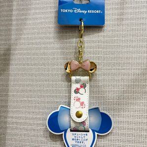 ディズニー カチューシャホルダー キーホルダー ミニー 新品