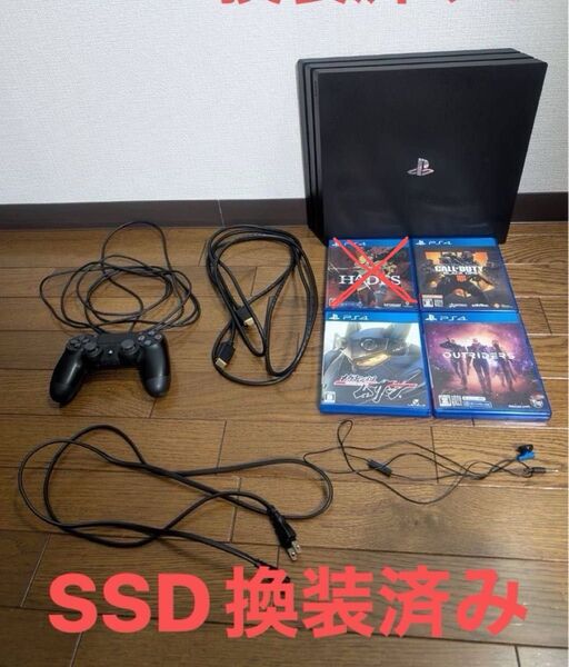 PS4 Pro 本体 コントローラー ソフト3本 SSD換装済み まとめ売り