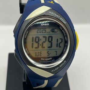 CASIO PHYS スポーツ デジタル腕時計 ネイビータフソーラー実働品 カシオ デジタル ランニングウォッチ タフソーラー