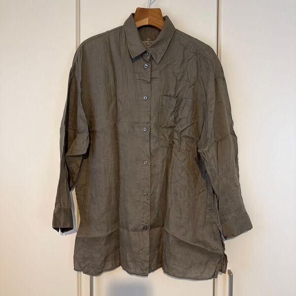 無印良品 リネン長袖シャツ