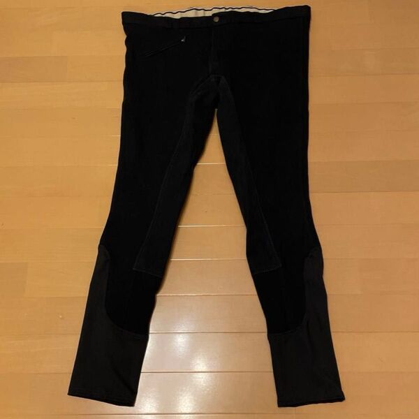 乗馬用品 乗馬メンズキュロット サイズXL ブラック