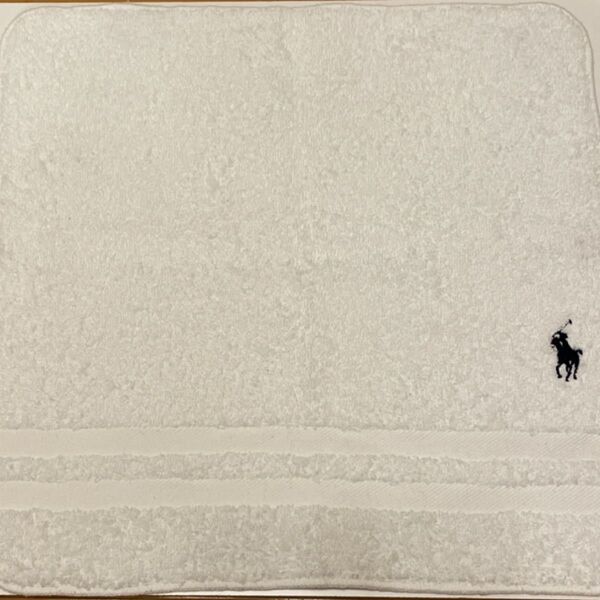 RALPH LAURENラルフローレン フェイスタオル ホワイト 34×34cm