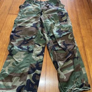 ウッドランドカモ カーゴパンツ ミリタリー 古着