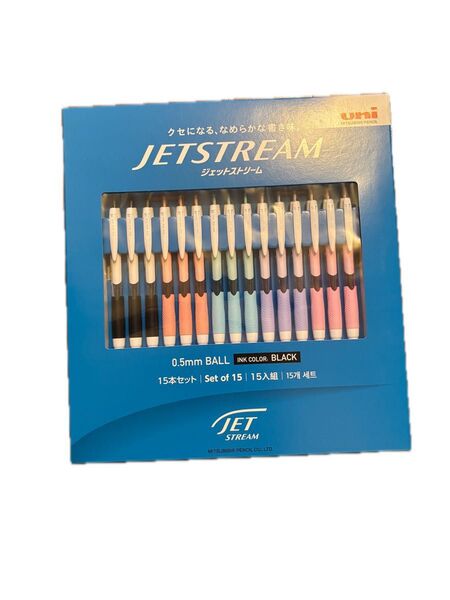 uni JETSTREAM 15本セット 0.5mm 黒インク