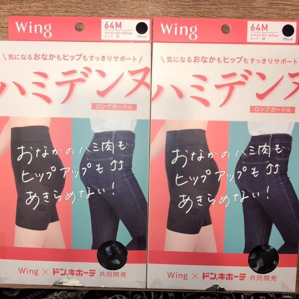 定価9240円 Wing ワコール ハミデンヌ ブラック 64M 2点