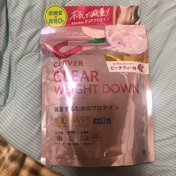 クレバー クリアプロテイン ウエイトダウン ピーチティー味 252g × 1個