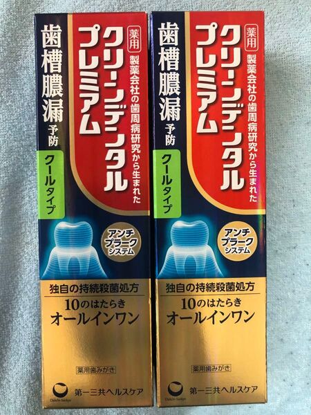 クリーンデンタル プレミアム クールタイプ 100g×2