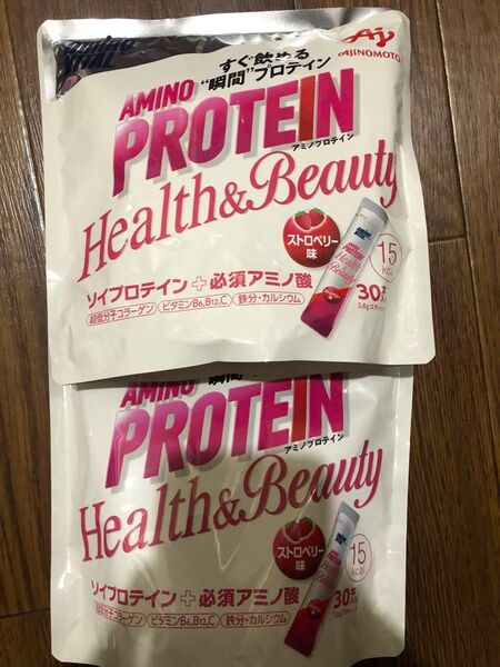 アミノプロテイン ストロベリー味 30本入×2パック