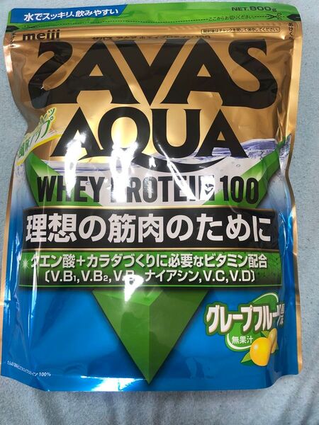 ザバス アクア ホエイプロテイン100 グレープフルーツ風味 800g