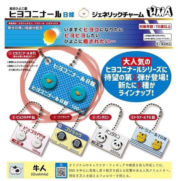 ヒヨコニナール ジェネリックチャーム 第二弾 ①ヒヨコニナールB錠
