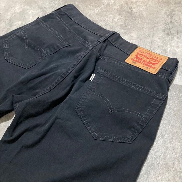 【LEVI'S】リーバイス 春夏向け 505 クロップドパンツ 30インチ ブラック クール COOL テーパード ハーフパンツ
