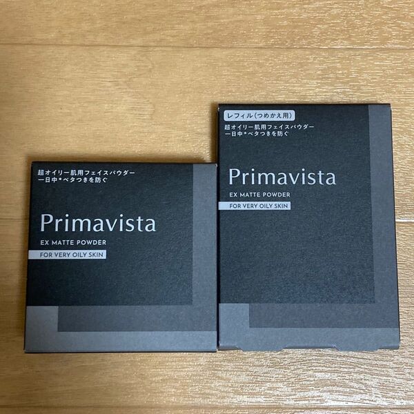 プリマヴィスタ EXマットパウダー 超オイリー肌用 フェイスパウダー(ルース)本体+レフィル