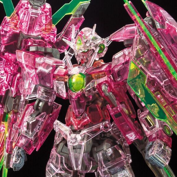 rg ダブルオークアンタフルセイバー トランザムクリア ガンダムベース限定