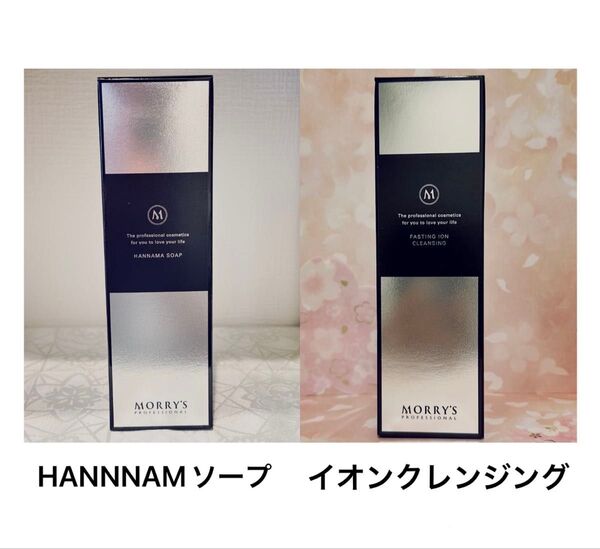 モリーズプロ フェッショナル ファスティング HANNAMA ソープ 洗顔1本+イオンクレンジング1本