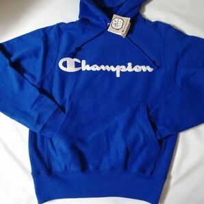 未使用【XS(JPN...M)サイズ】Champion パーカー 青 ブルー チャンピオン