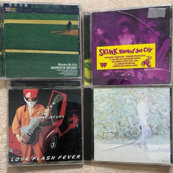 中古品 廃盤 BLANKEY JET CTIY アルバム CD 4枚まとめ売り ブランキージェットシティ 浅井健一 帯有り
