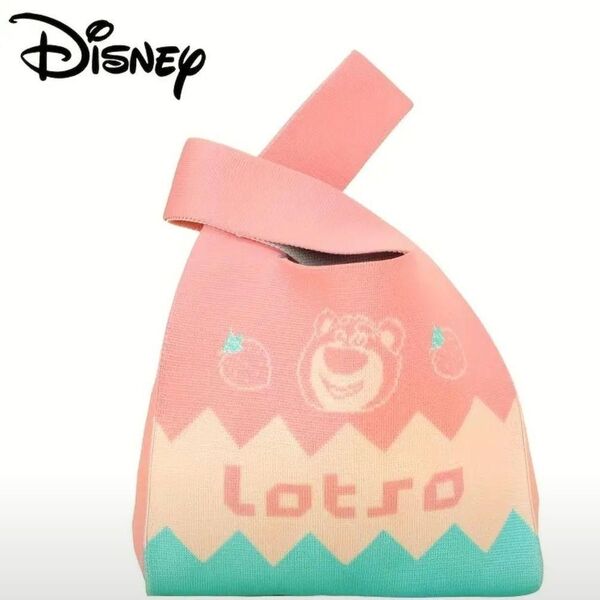 Disney ストロベリーベアIPニットトートバッグ No.1