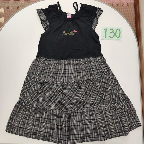ノースリーブ ワンピース130子供服 女の子キッズガールズ