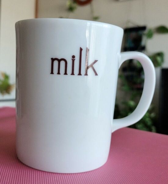 【マグカップ】milk シンプル 陶器 白