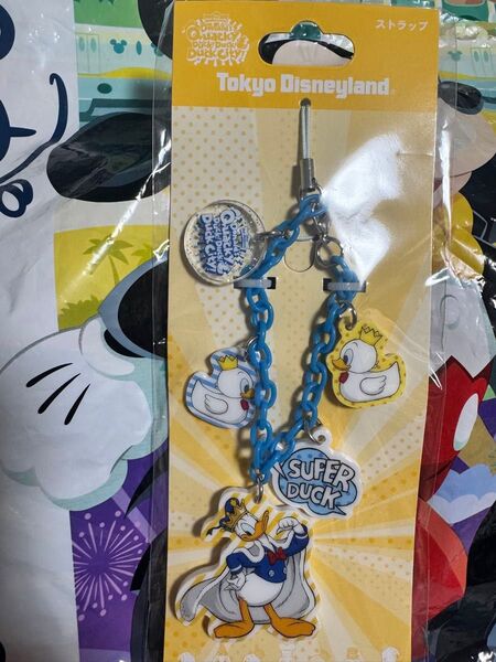 ディズニーリゾート パルパルーザ ドナルド ストラップ ドナルドのクワッキーダックダックダックシティ