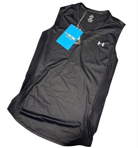 【未使用品】UNDER ARMOUR アンダーアーマー ゴルフ タンクトップ ブラック メンズ S