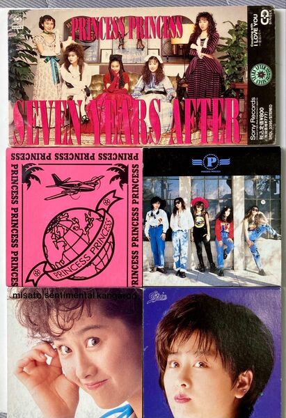 【CD PRINCESS PRINCESS 渡辺美里】世界でいちばん熱い夏 ダイヤモンド ほか(8cmCD5枚セット)