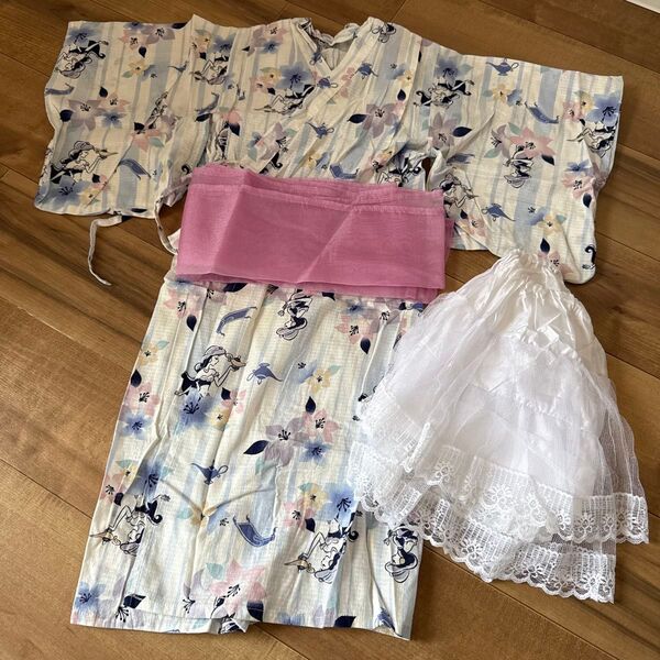 ディズニー ジャスミン 浴衣 パニエ セット