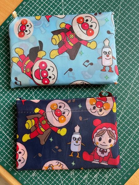 在庫処分!二枚セット!新品 大容量 折り畳み可愛い頑丈エコバッグ