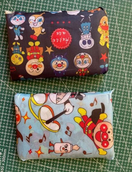 在庫処分!二枚セット!新品 大容量 折り畳み可愛い頑丈エコバッグ
