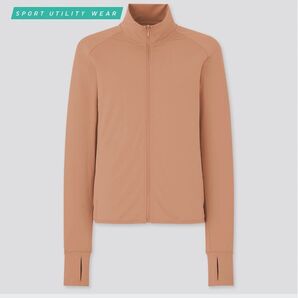 ユニクロ エアリズムUVカットメッシュジャケット ブラウン M