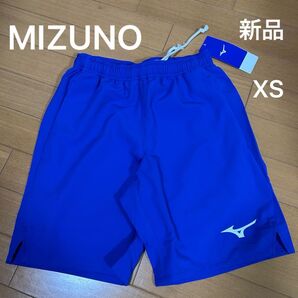 ミズノ XS ハーフパンツ ゲームパンツ 短パン 男女兼用 ブルー 新品未使用 バドミントン テニス 卓球 140 150 SS