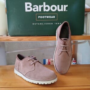 日本未発売 未使用品【Barbour】スエードプレーントゥシューズ