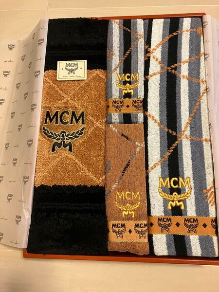MCM バスタオル フェイスタオル バスマットセット