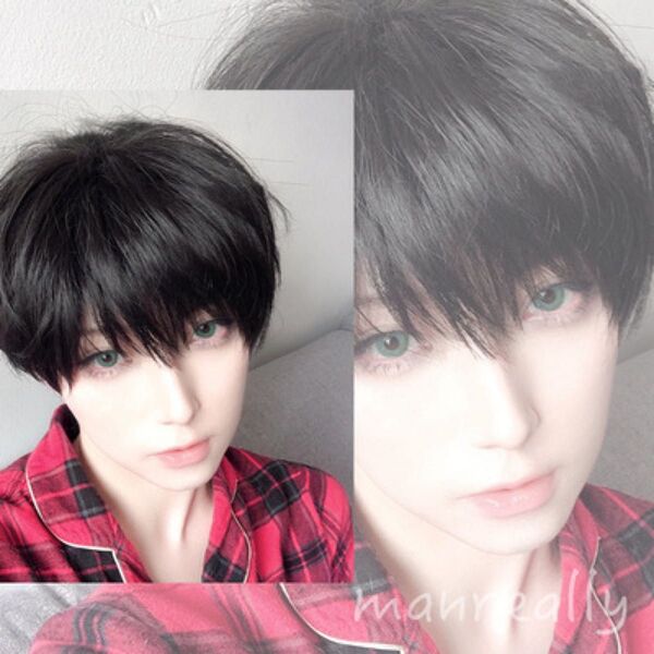 【新品】ウィッグ フルウィッグ ショート ブラック コスプレ 男装 イメチェン アイドル かつら