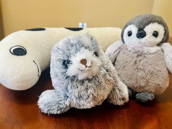 水族館 ぬいぐるみ 3個セット アザラシ ペンギン チンアナゴ