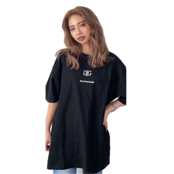 大人気完売!GYDA Web限定ブラックTシャツ!オーバーサイズ!胸元ロゴ!