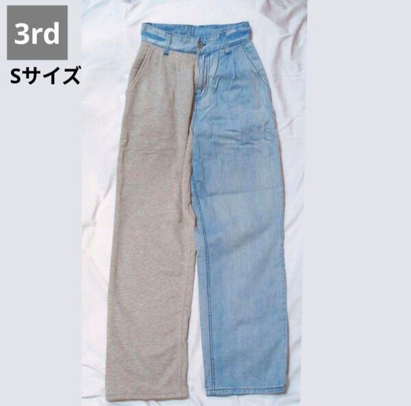 3rd by vanquish デニム ジーパン スウェット パンツ ボトム