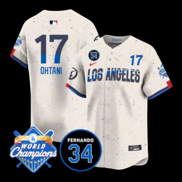 ドジャース大谷翔平2024ワールドチャンピオン記念品モデル【シティコネクト限定品】極上
