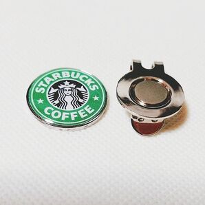 スタバ ゴルフマーカー マグネット台座 ハットクリップ