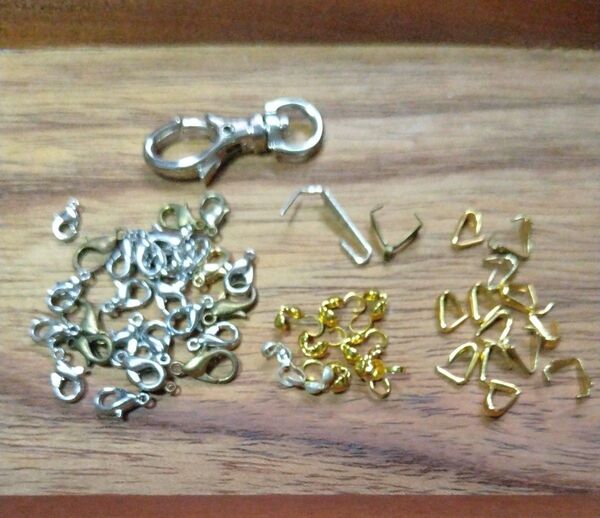 ハンドメイド アクセサリーパーツ まとめ売り 金具 バチカン ナスカン ボールチップ