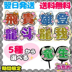 うちわ文字/貼るだけ/カット済み/名前団扇/文字パネル/ACEes/エイシーズ/浮所飛貴/那須雄登/作間龍斗/深田竜生/佐藤龍我