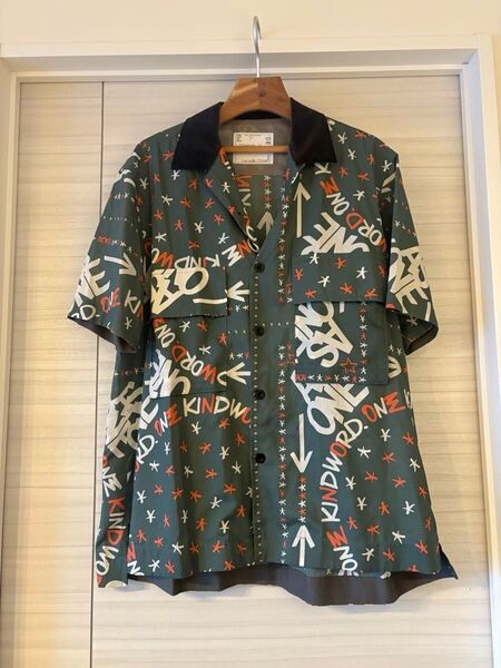 Sacai サカイ オープンカラーシャツ 総柄シャツ 開襟シャツ 半袖シャツ 未使用