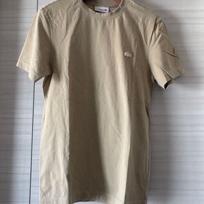 LACOSTE Tシャツ ベージュ ワニロゴ 刺繍 tシャツ レギュラーフィット ロングスリーブTシャツ 半袖Tシャツ ラコステ