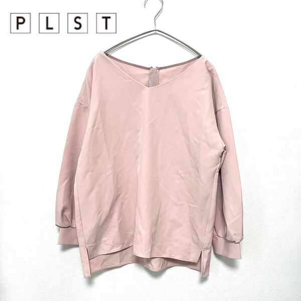 【即日発送】 PLST プラステ トップス プルオーバー M ピンク ブラウス