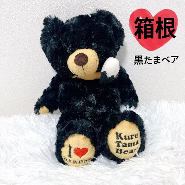 【希少】 ご当地ベア 箱根 くろたまベア 限定品 レア テディベア ブラック