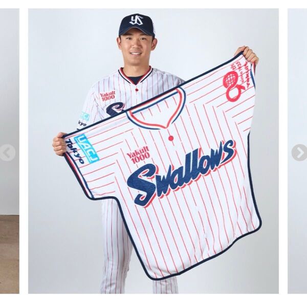 東京ヤクルトスワローズ ユニホーム型 ブランケット