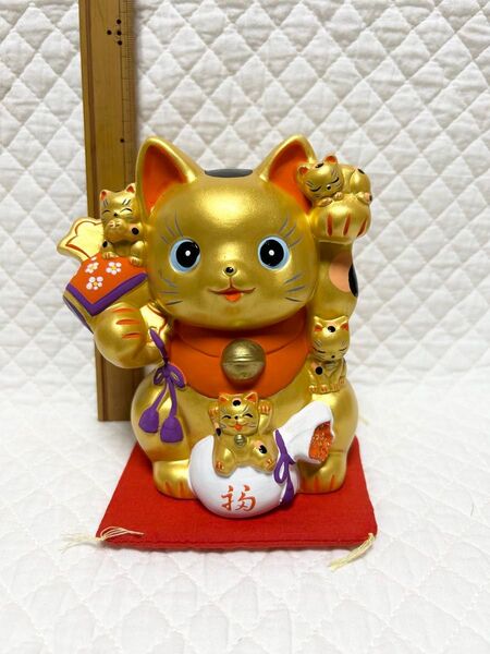 金運猫づくし招き猫貯金箱 招き猫 貯金箱